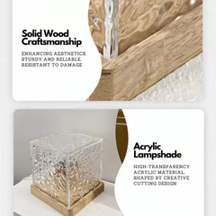 Color sync-Acrylic Crystal Desk Lamp?Control Switch & USB Charging?Dynamic Table Lamp Table Lamp  (14 cm, Grey)