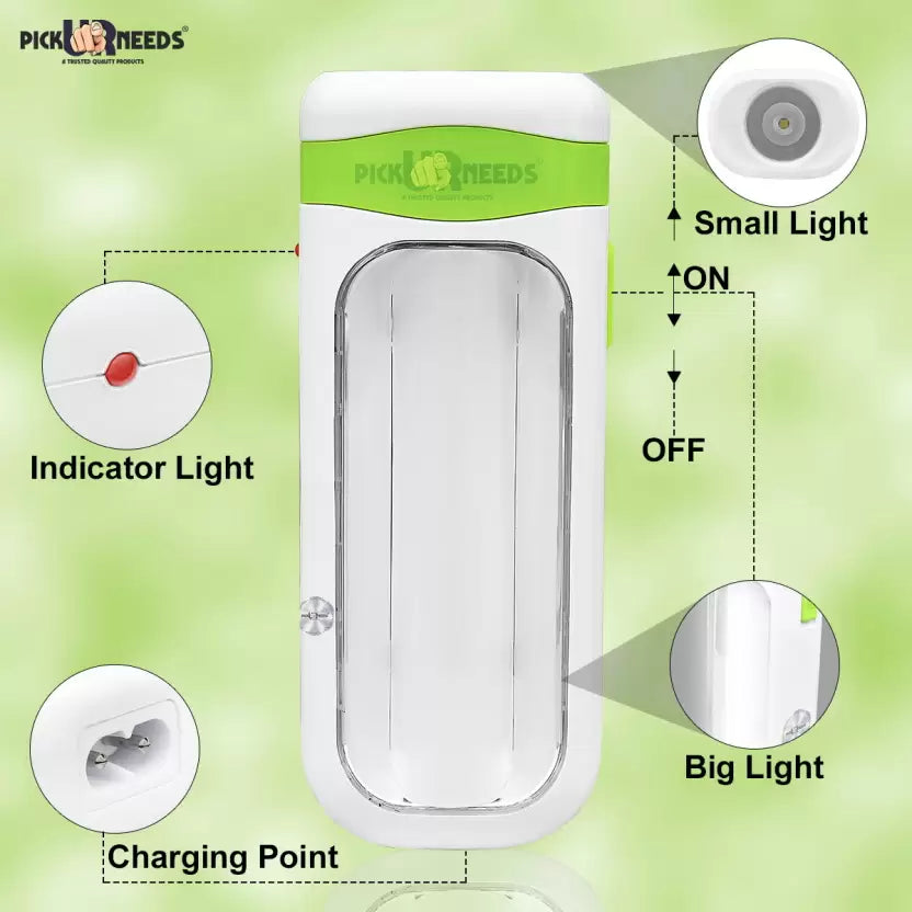 Purchase this 7-cm green, rechargeable LED floor lantern lamp light torch for your home emergency.