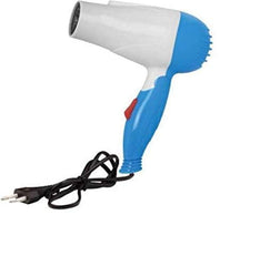 Tech novo - Hair Dryer, 1000 Watt Electric Foldable Hair Dryer with Two Speed Control for Men and Women