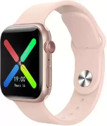 Wise wear-Pink Blood Pressure Smartwatch with a 4G Touch Screen and Bluetooth (Free Size, Pink Strap) - STROMBUCKS T500 For Women