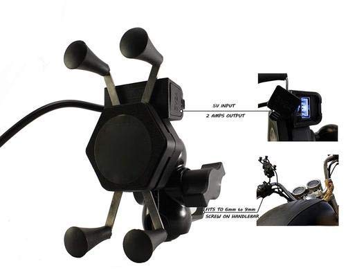 USB-equipped 360-degree rotating bike mobile holder