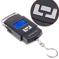 Tech Novo - Digital Luggage Weighing Scale, 50 kg Portable Hanging Electronic Weighing Scale, home kitchen weight machine Kitchen weighing scale, weight machine, digital hook scale, kitchen scale