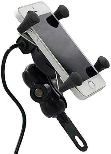 USB-equipped 360-degree rotating bike mobile holder
