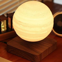 Tuna Lights -One piece of magnetic levitating floating moon lamp, floating and spinning moon lamp with gradually changing LED lights, perfect for room décor and unusual gifts (3 color modes).