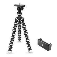 Tech novo - Tripod/Mini 33 CM (13 Inch) Tripod is a flexible gorilla stand suitable for DSLRs and action cameras.
