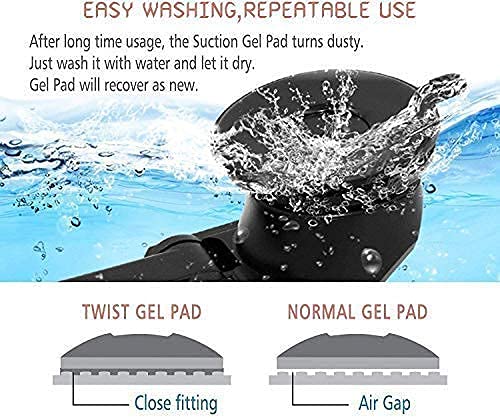 360-degree rotating long neck car cradle with one touch car mount for dashboard and windshield