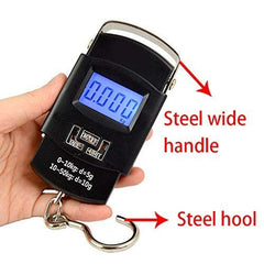 Tech Novo - Digital Luggage Weighing Scale, 50 kg Portable Hanging Electronic Weighing Scale, home kitchen weight machine Kitchen weighing scale, weight machine, digital hook scale, kitchen scale