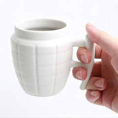 Tech novo - INIDA 3D Ceramic Army Style Grenade Mug with Lid Coffee Tea Mug