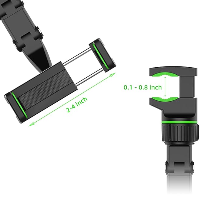 360° rotating phone stand with multiple uses for cars and rearview mirrors