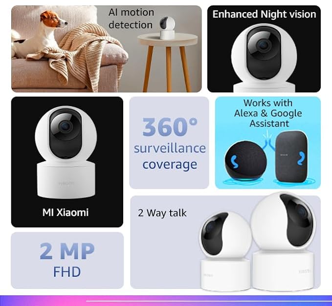 Xiaomi Mi Wireless Home Security Camera 2i | Full HD Picture | 360 View