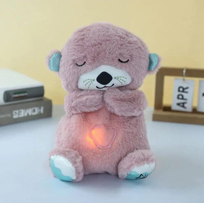 P SQUARE Breathing Sensory Sleep Glowing Music Lights Rhythmic Soft Teddy Toy