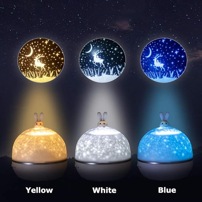 Color sync-The New USB Starry Sky Projector Night Light LED Stars Projector Lamp with Built-in Bluetooth Speaker is the ideal baby gift for girls, and Drumstone is giving it to them.
