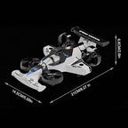 2-in-1 RC Drone Car for Kids, 2.4GHz Land & Air Remote Control Flying Vehicle with 360° Flip Stunts, 4WD High Speed Drift Mode, 3 Speed Modes & LED Lights - Blue/Red Multicolor Stunt Toy