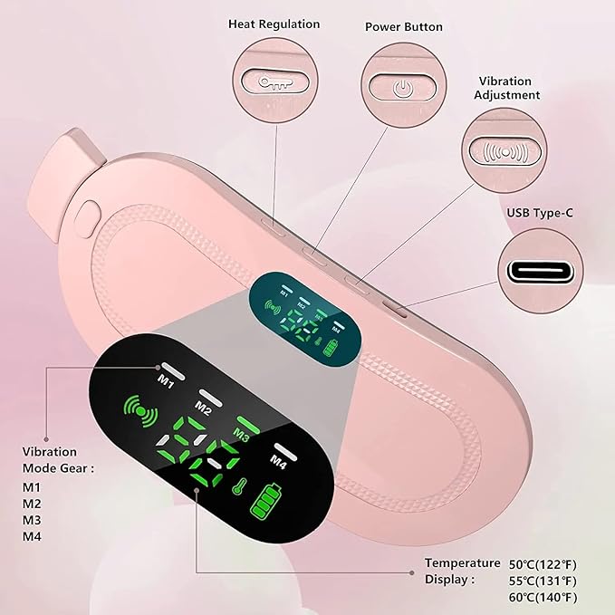 Kidara Period Cramp Relief Massager & Heating Pad Simulator