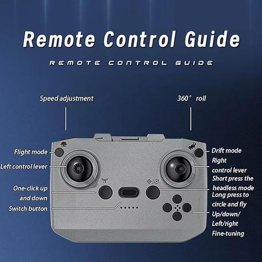 2-in-1 RC Drone Car for Kids, 2.4GHz Land & Air Remote Control Flying Vehicle with 360° Flip Stunts, 4WD High Speed Drift Mode, 3 Speed Modes & LED Lights - Blue/Red Multicolor Stunt Toy