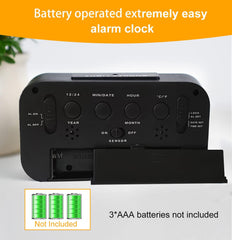 Tech-nova -Sonnet 1.5" Light-Sensing LCD Number Alarm Clock