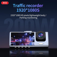 XO Dash Cam HD, 3 IN 1 Dash Camera