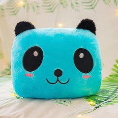 Tech novo- NYRWANA DELIVERING SMILES IN INIDA Panda Night Light Valentine's Day Creative Toy LED Colourful Glowing Plush Pillows (Blue)
