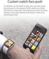 Wise wear-Compatible with iPhone, Android and iOS Smart Watches Samsung HCHLQL 1.75 Inch Touchscreen Fitness Tracker Bluetooth Smartwatch for Men, Women, and Kids with Call, SMS, Heart Rate, and Pedometer (White)