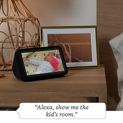 The second generation Amazon Echo Show 5 smart speaker features a 5.5" screen, clear audio, and Alexa.
