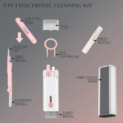 Multipurpose Electronic Cleaning Kit for Keyboards, Laptops, Phones, and Earphones