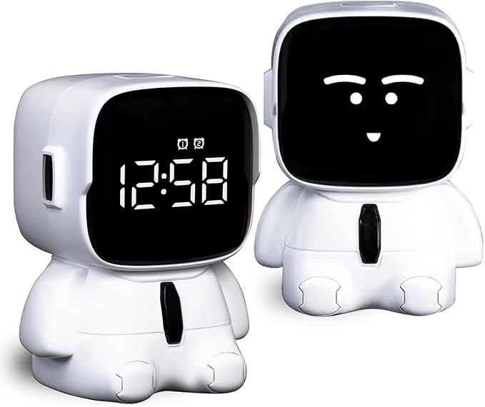 Cute Emotions Astronaut Digital LED Alarm Clock