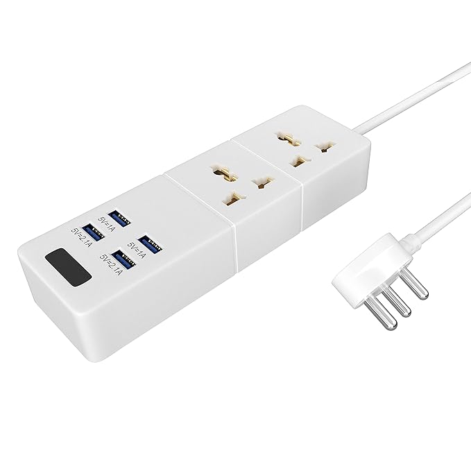 1500W Extension Board, Power Series EXT-2, with 2.1Amp 4 USB Charging Output and 2 Three Pin Power Sockets