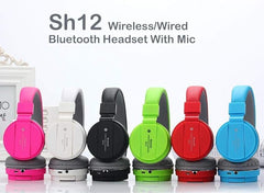 Trouble Audio - Bluetooth Headphones with Calling and Music Controls, FM and an SD Card Slot (Green)