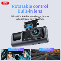 XO Dash Cam HD, 3 IN 1 Dash Camera