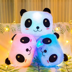 Tech novo- NYRWANA DELIVERING SMILES IN INIDA Panda Night Light Valentine's Day Creative Toy LED Colourful Glowing Plush Pillows (Blue)