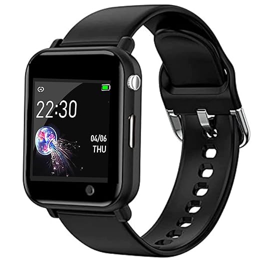 Wise wear - Smart Watch Phone (Black Strap, Free Size) has Bluetooth, a camera, a memory card, a SIM card, and voice calling capabilities.