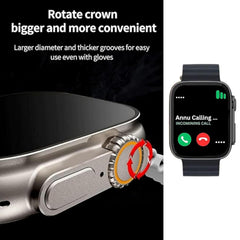 T10 Ultra Smart Watch with Beautiful Strap, Bluetooth Calling Smart Watch, 1.99" Touch Display with Fitness & Outdoor, Health & Medical Tracker, 8 Unique UI Interactions