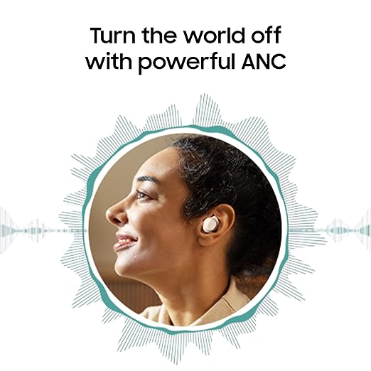 Samsung Galaxy Wireless Earbuds with Strong Active Noise Cancellation