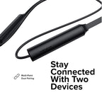 INLYEJ02LS-cr Wireless In-Ear Earphone with Mic for Trouble Audio (Black)