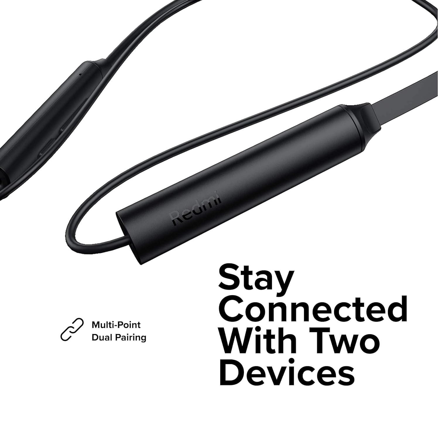 INLYEJ02LS-cr Wireless In-Ear Earphone with Mic for Trouble Audio (Black)