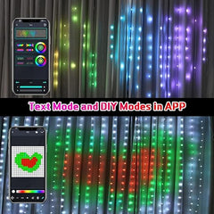 Colorsync-Smart String Lights, DIY LED String Lights with 100+ Holiday Patterns, Text, Programmable, App Control for Party Festival