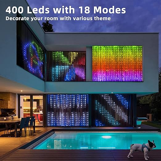 Colorsync-Smart String Lights, DIY LED String Lights with 100+ Holiday Patterns, Text, Programmable, App Control for Party Festival