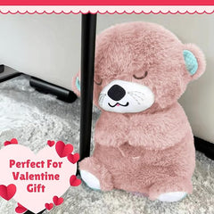 P SQUARE Breathing Sensory Sleep Glowing Music Lights Rhythmic Soft Teddy Toy