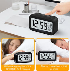 Tech-nova -Sonnet 1.5" Light-Sensing LCD Number Alarm Clock