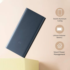 Mi 10000mAH Li-Polymer Power Bank 3i with 18W Fast Charging, Micro-USB and Type C Input Port,
