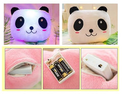 Tech novo- NYRWANA DELIVERING SMILES IN INIDA Panda Night Light Valentine's Day Creative Toy LED Colourful Glowing Plush Pillows (Blue)