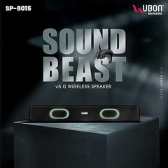 AURA D400 Wireless 20W Speaker with Aux/USB Port, RGB Lights, 4 Hour Playback, and 2400mAh Battery