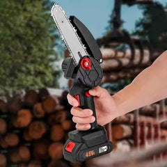 SINGLE BATTERY  48VF Cordless Mini Chainsaw (15cm Blade) Cut like a pro, even if you're a beginner !
