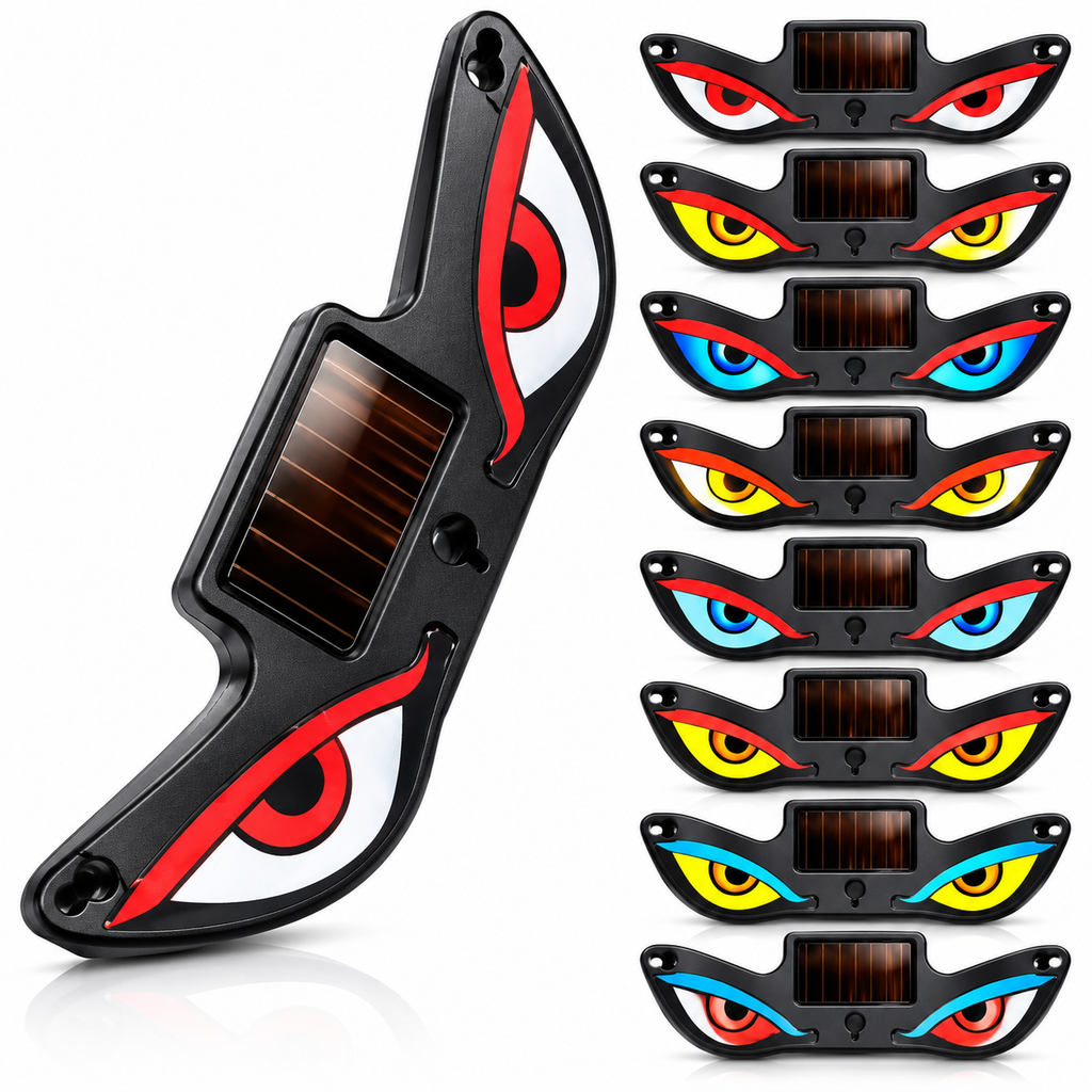 4-in-1 Starry Sky Laser Car Charger &amp; Evil Eye Solar LED Decorative Light