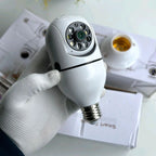 Smart WiFi Bulb Security Camera | 360° Panoramic View | Night Vision | Motion Detection | Two-Way Audio | CCTV