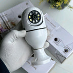 Smart WiFi Bulb Security Camera | 360° Panoramic View | Night Vision | Motion Detection | Two-Way Audio | CCTV