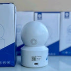 V380 Pro Dual Lans SIM Camera 1080p Rotatable 360 | 4g Sim Support | Two Way Communication | 2 Camera Etc