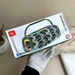 Boombox Wireless Bluetooth Speaker With Rbg Light