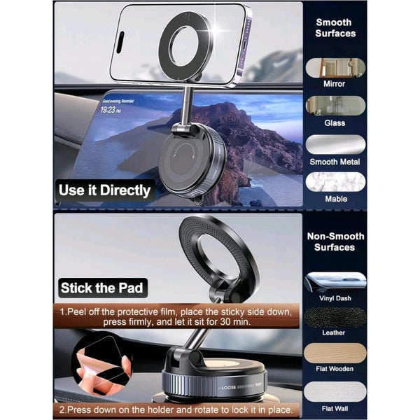NP-V16 Smart Vacuum Suction Phone Stand
