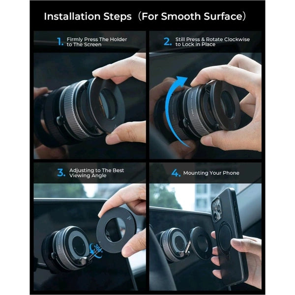 NP-V16 Smart Vacuum Suction Phone Stand
